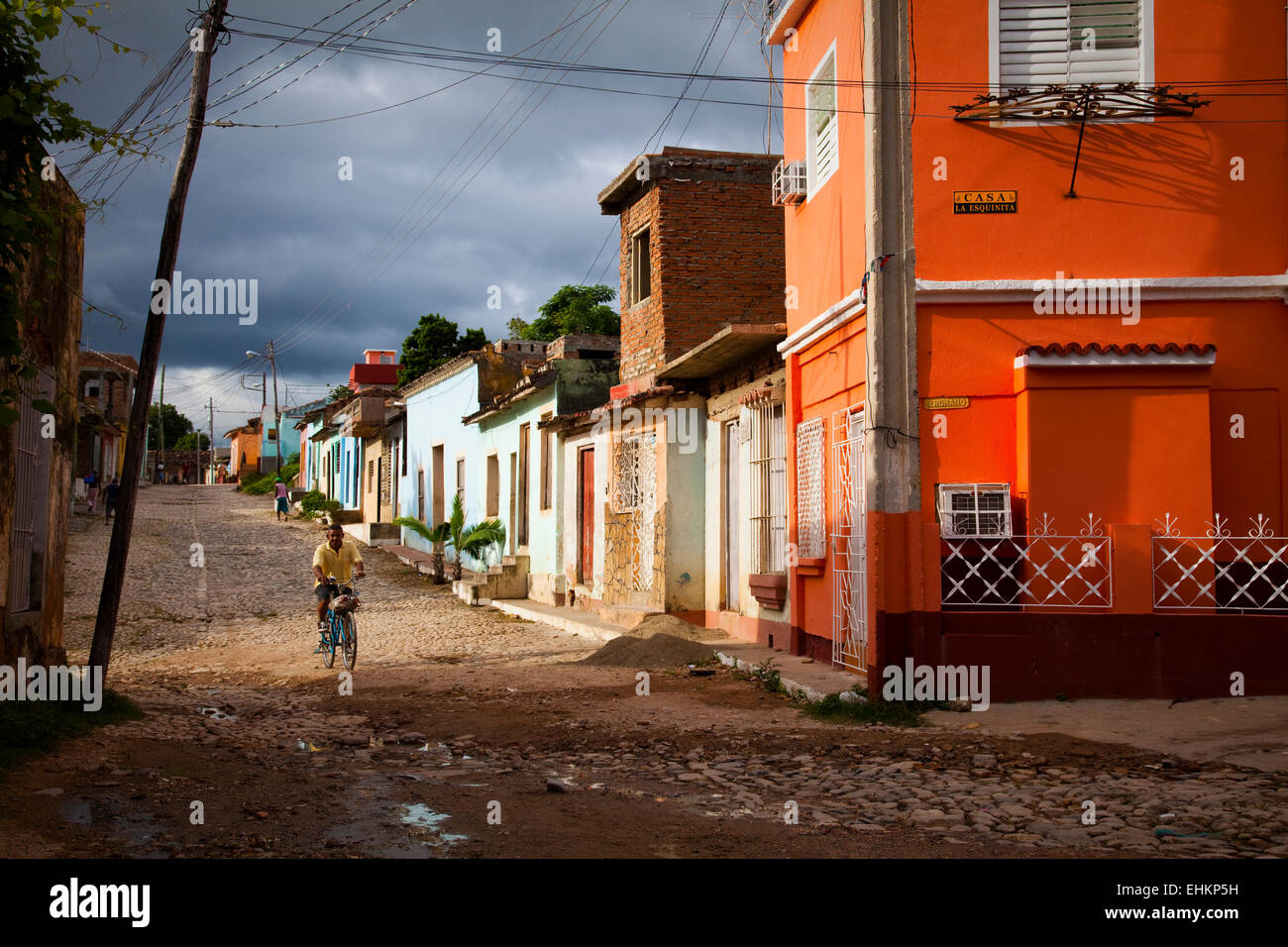 Street life in Trinidad, Cuba Stock Photo