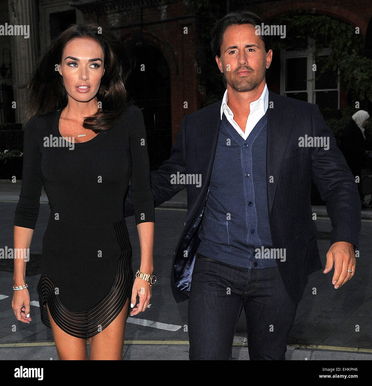 Tamara Ecclestone and husband Jay Rutland go out for dinner at Roka restaurant in Mayfair