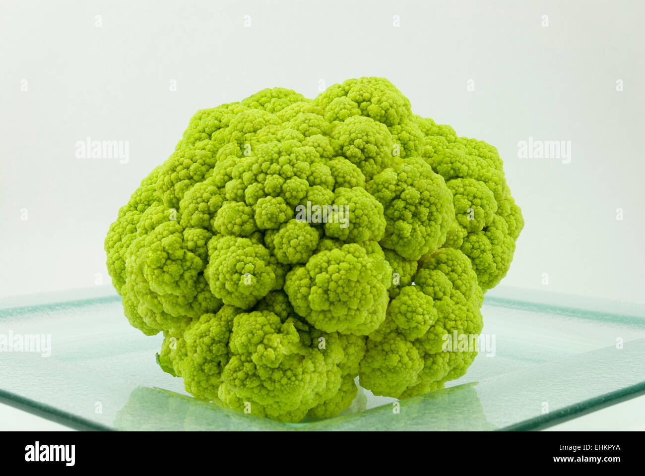 Green Broccoflower Stock Photo