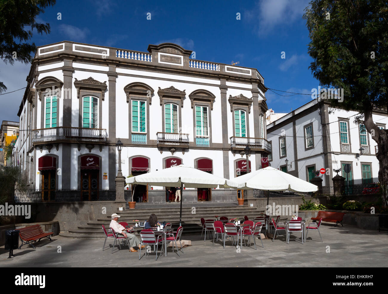 Arucas, Café el parque, Gran Canaria, Canary islands, Spain, Europe Stock Photo