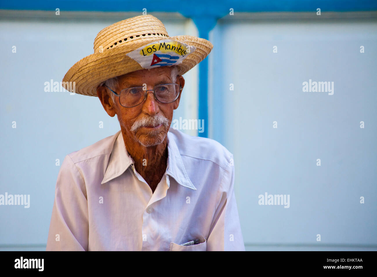 Old man, Havana, Cuba Stock Photo