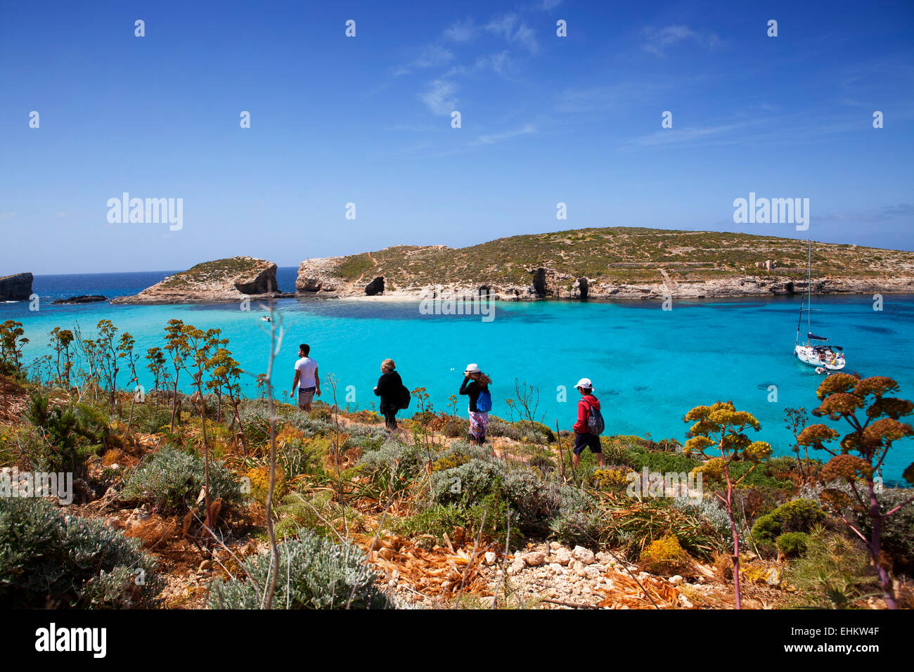 Blue Lagoon, Comino Island, Malta Stock Photo