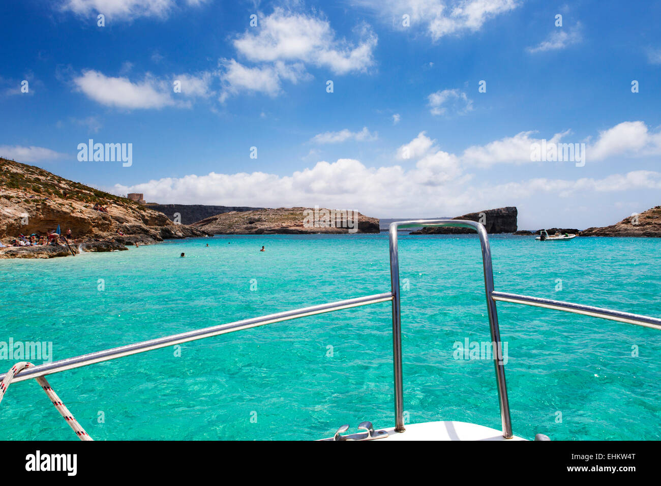 Blue Lagoon, Comino Island, Malta Stock Photo