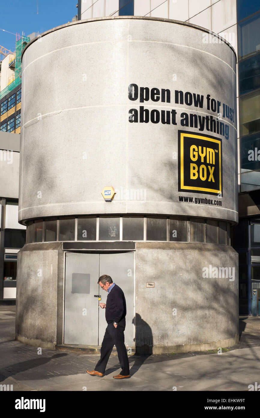 Gym Box sign, Old Street, London, England Stock Photo