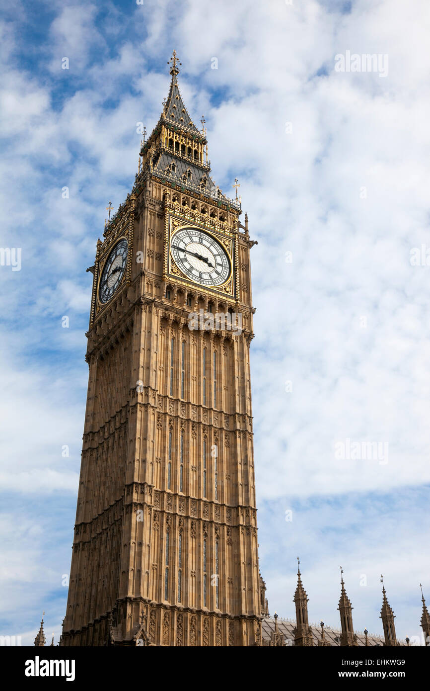 Big Ben - most recognizable landmark in London, England Stock Photo