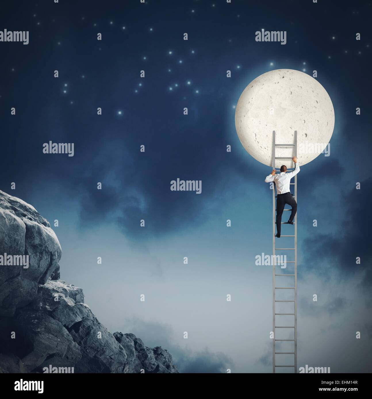 Want the moon Stock Photo Alamy
