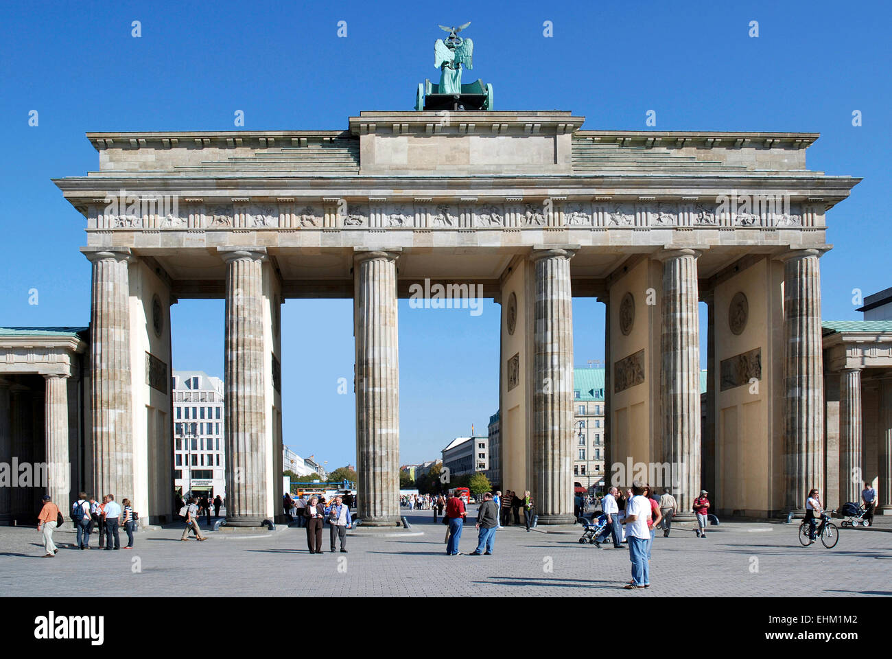 Brandenburg Gate in Berlin. Stock Photo