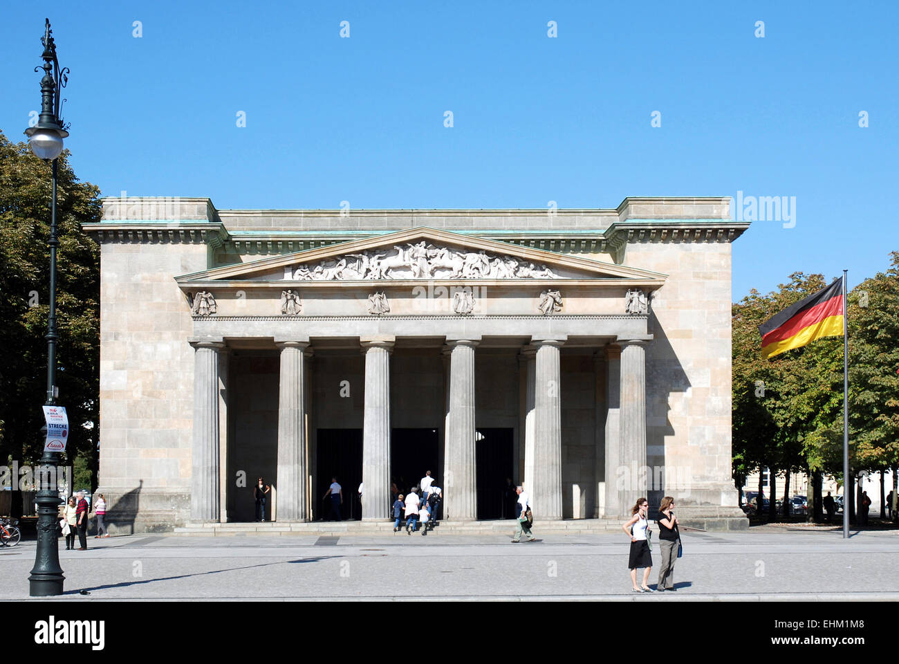 New Guardhouse in Berlin - Central Memorial of the Federal Republic of Germany for the Victims of War and Dictatorship. Stock Photo