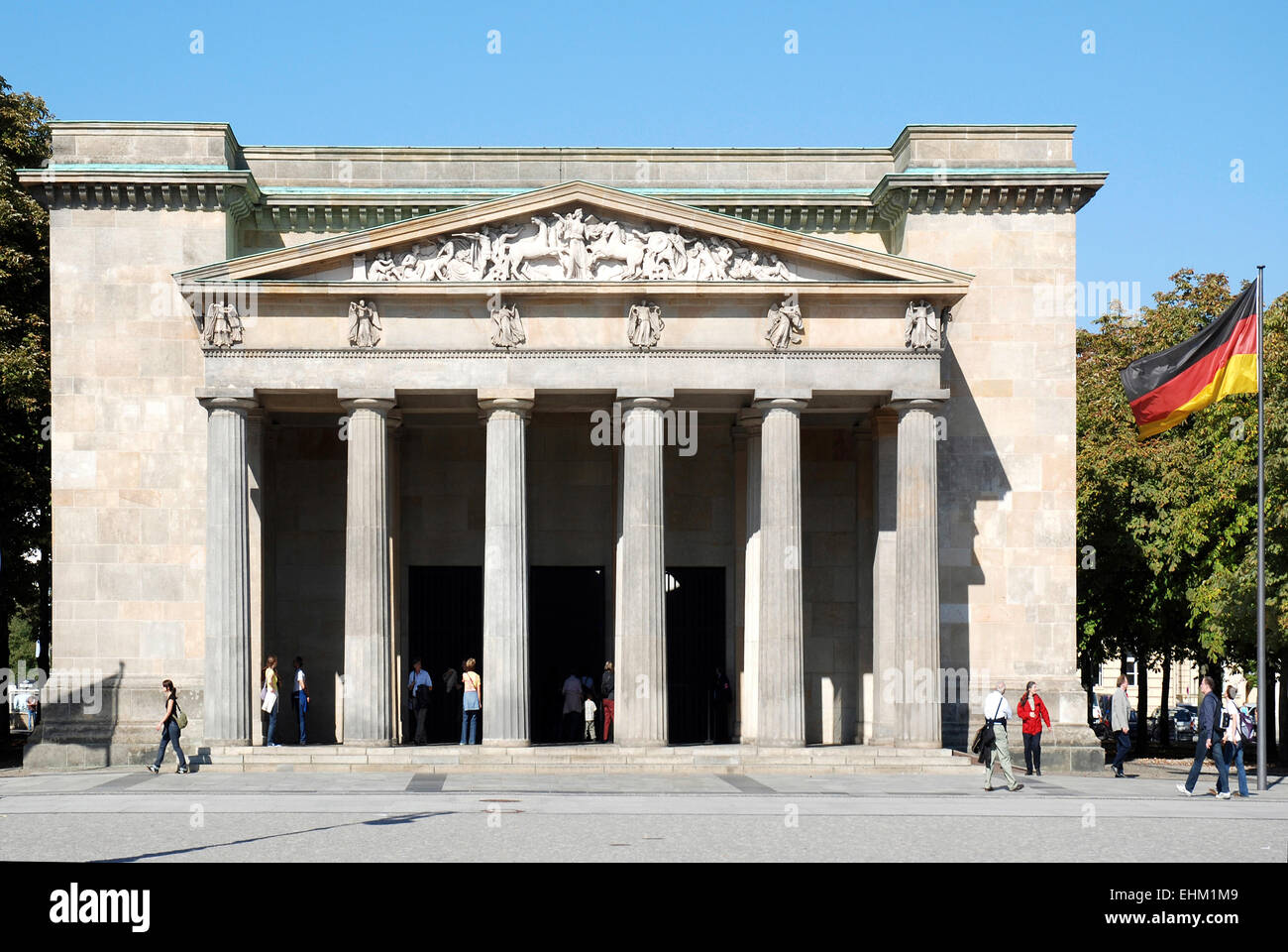 New Guardhouse in Berlin - Central Memorial of the Federal Republic of Germany for the Victims of War and Dictatorship. Stock Photo