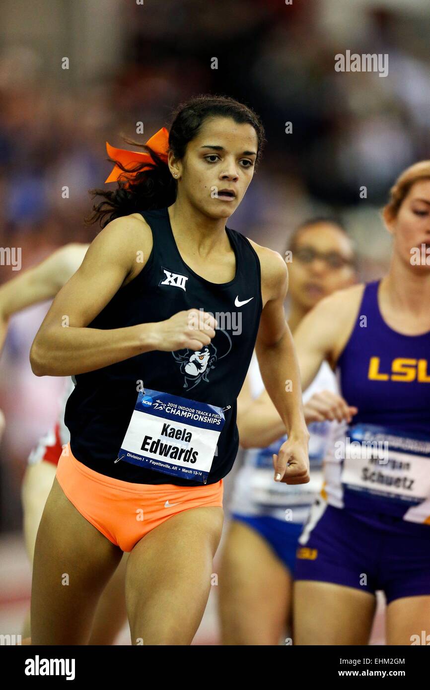 Fayetteville, AR. 13th Mar, 2015. Kaela Edwards of Oklahoma State