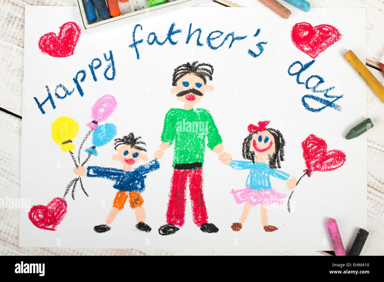 fathers day card made by kids