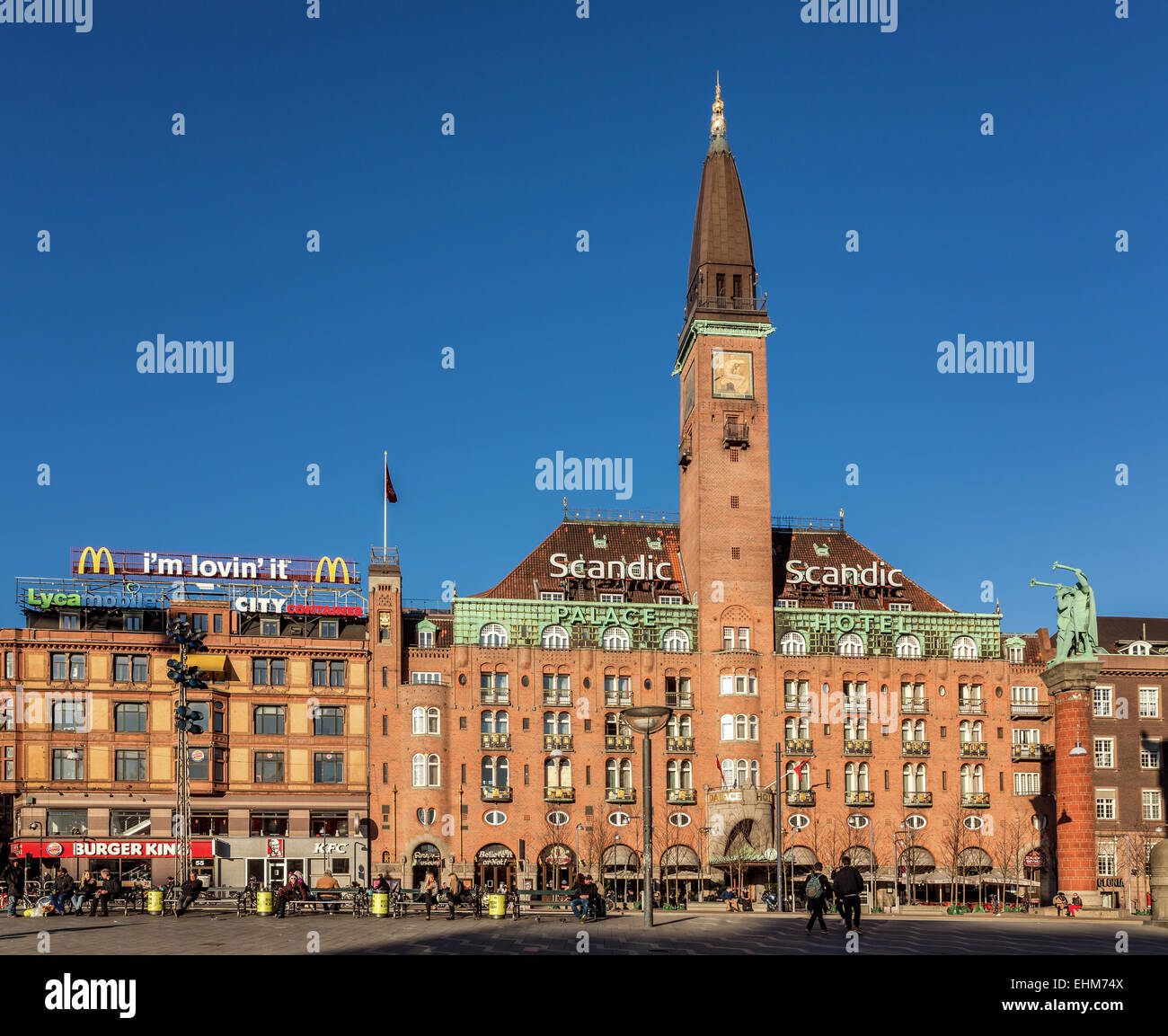Scandic Palace Hotel on the Town Hall square, Radhus Pladsen, Copenhagen, Denmark Stock Photo