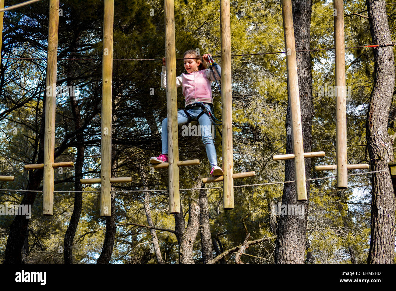 High rope course hi-res stock photography and images - Page 3 - Alamy