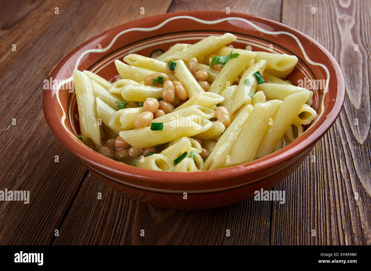 Pasta e fagioli traditional meatless Italian dish Stock Photo Alamy