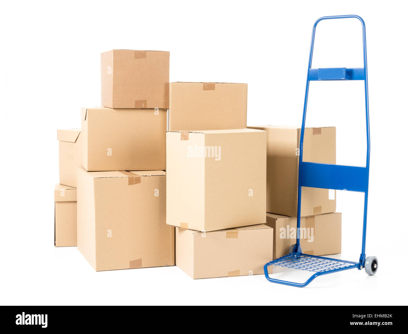 Pile of parcels Cut Out Stock Images Pictures Alamy