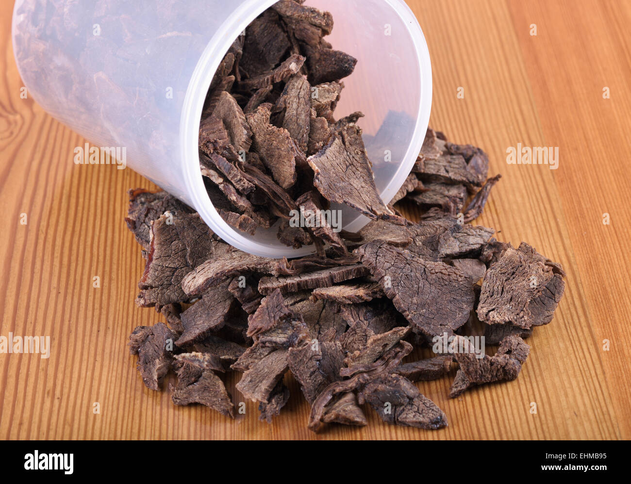 Dried meat (beef) for longterm storage in warm weather Stock Photo Alamy