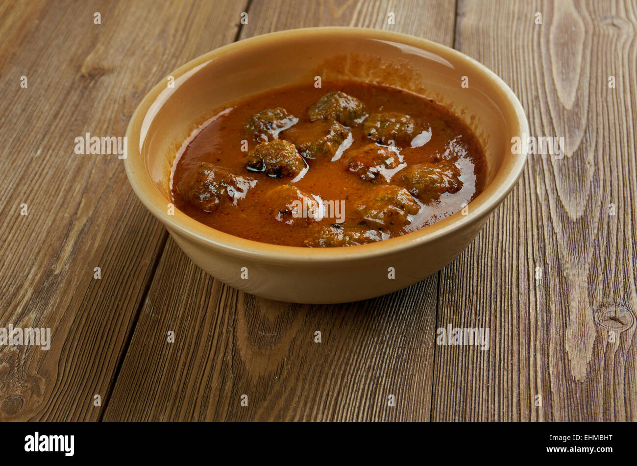 moong dal kofta curry - Indian cuisine. Stock Photo