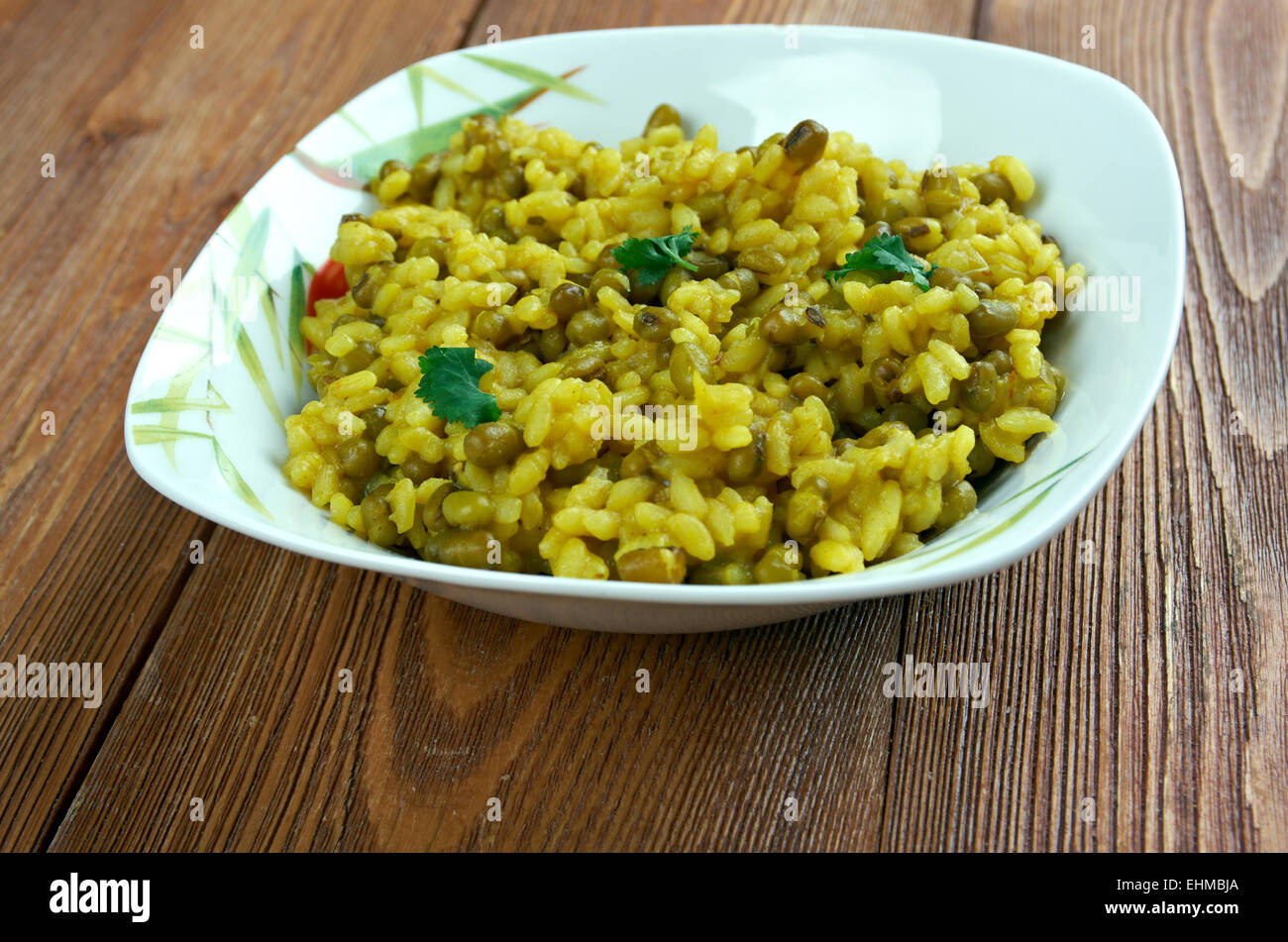 moong dal khichdi traditional Indian dish called khichdi Stock Photo