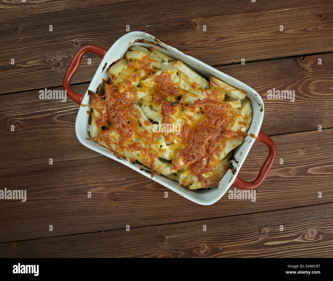 Janssons frestelse traditional Swedish casserole made of potatoes