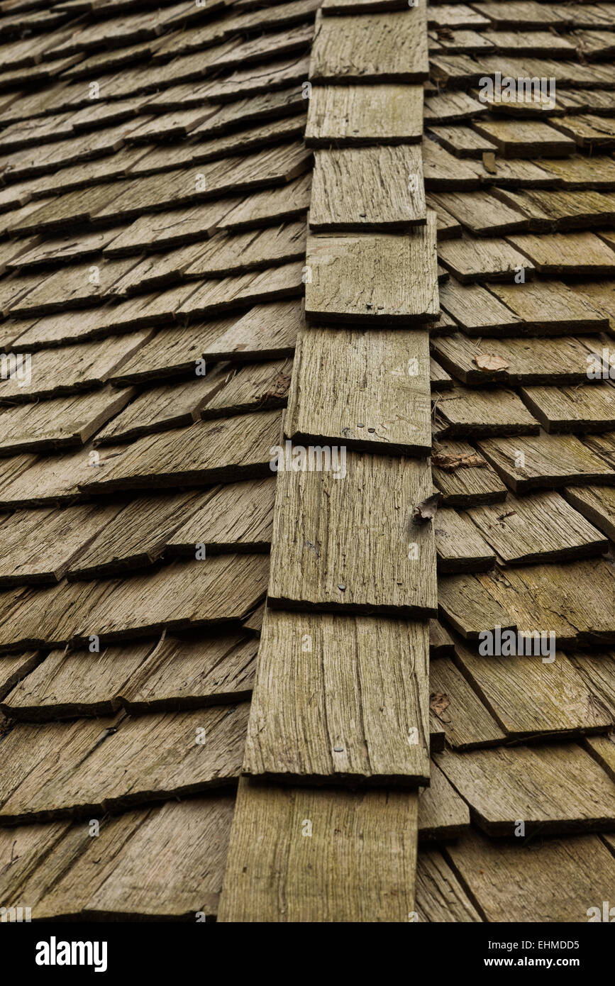 gnarled weathered Cedar shingles a renewable environmentally friendly