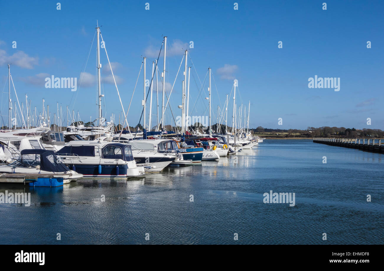 Lymington Yacht Haven, Hampshire, England, UK Stock Photo