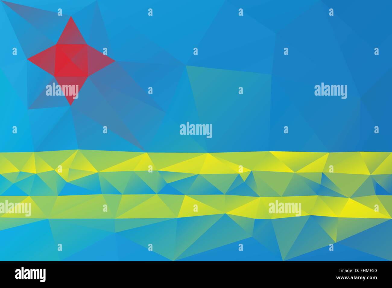 Aruba flag hi-res stock photography and images - Alamy