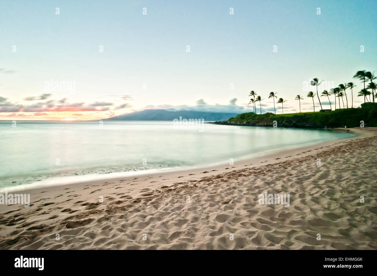 Kaanapali sunset maui hawaii hi-res stock photography and images - Alamy