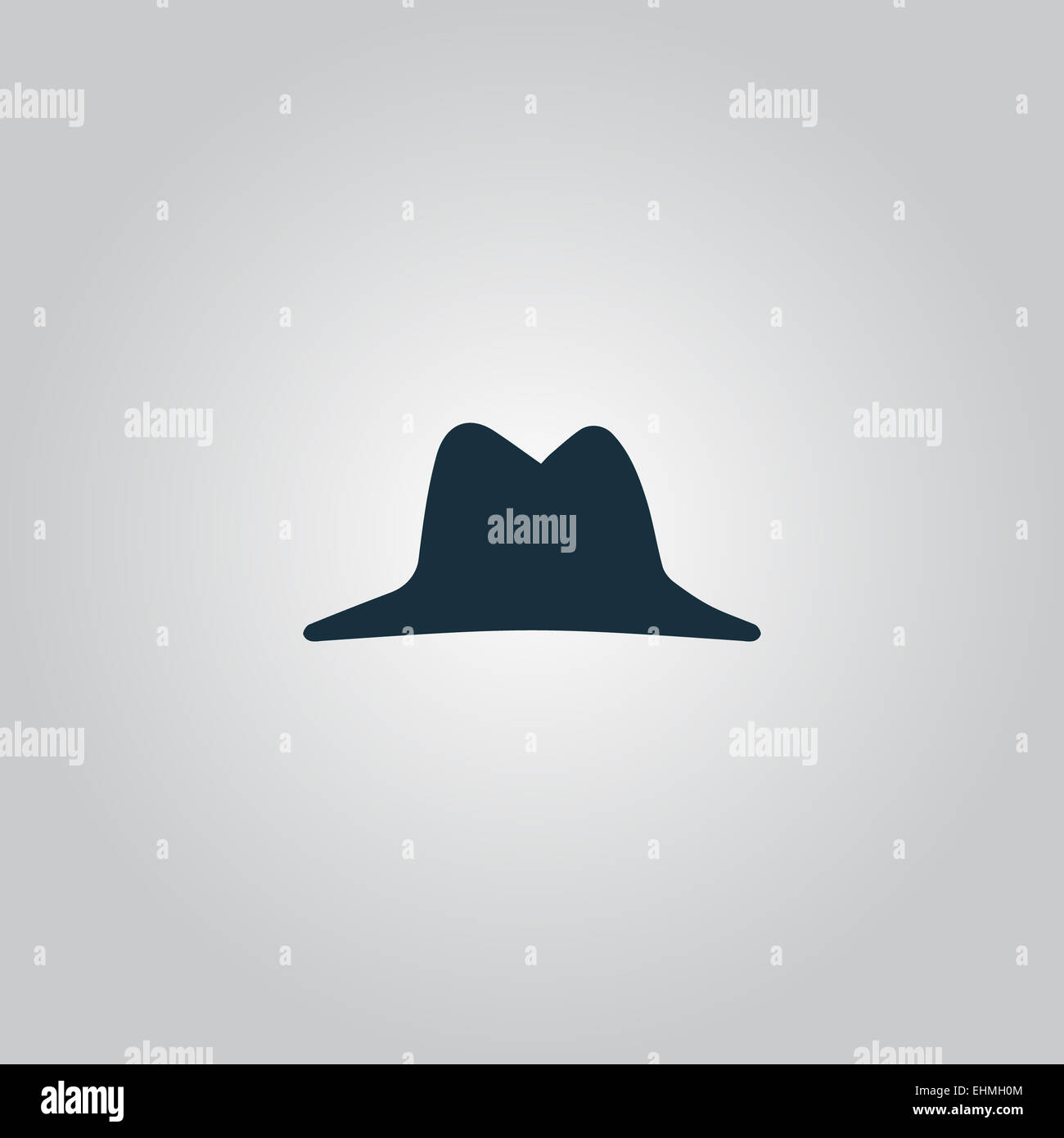 Mens hat vector icon Stock Photo - Alamy
