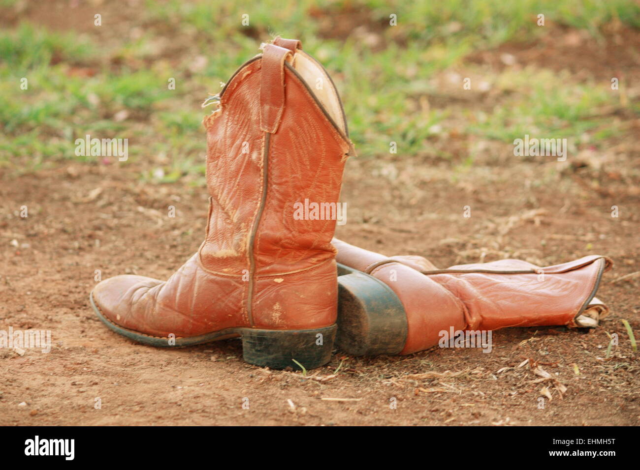 Western high top boots Stock Photo