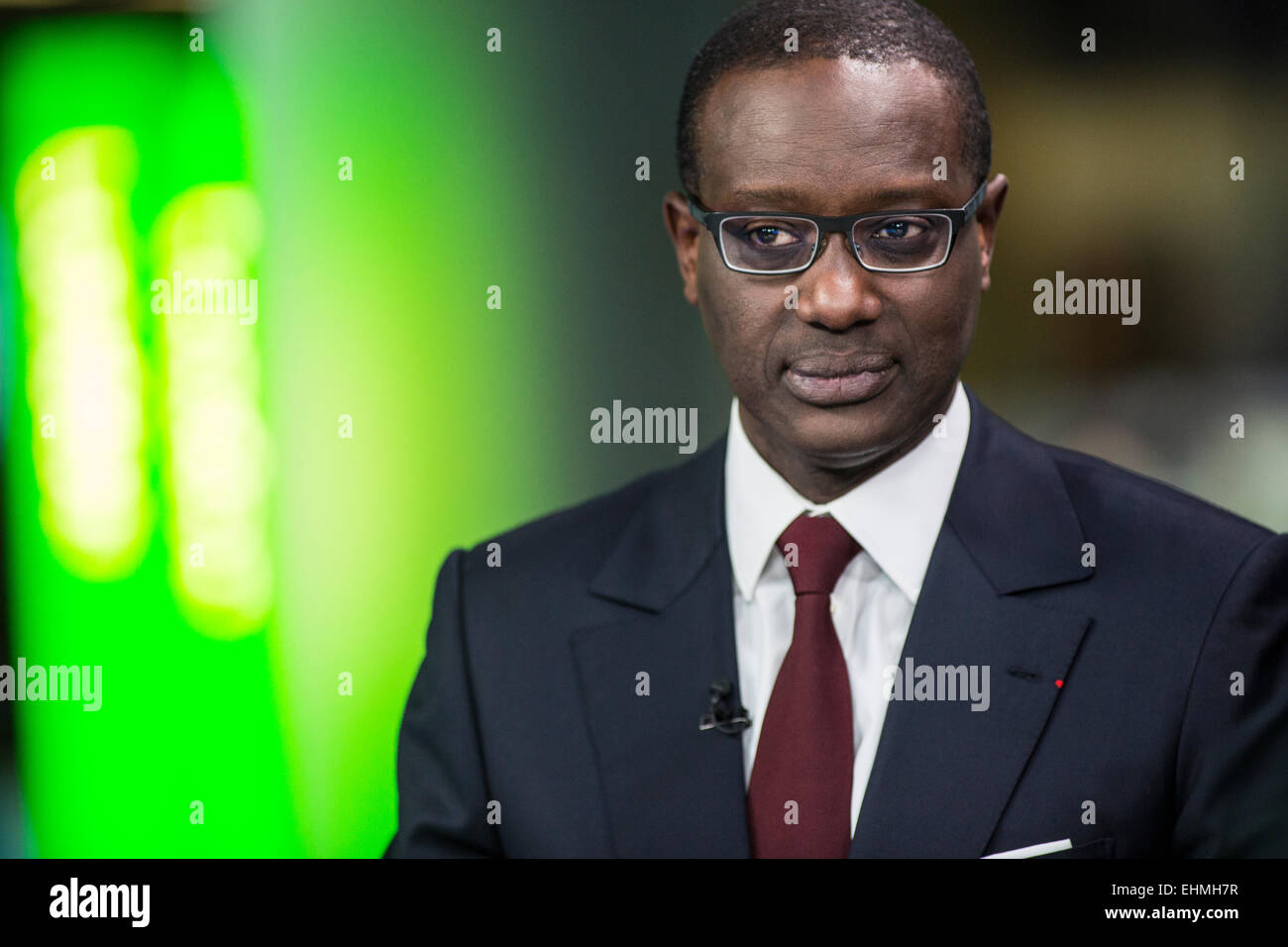 London March 10, 2015 Tidjane Thiam, the new CEO of Credit Suisse. He was previously the head of Prudential in the UK.  Credit: Stock Photo