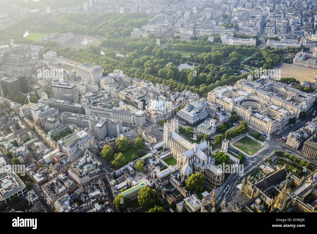 Aerial view of London cityscape, England Stock Photo