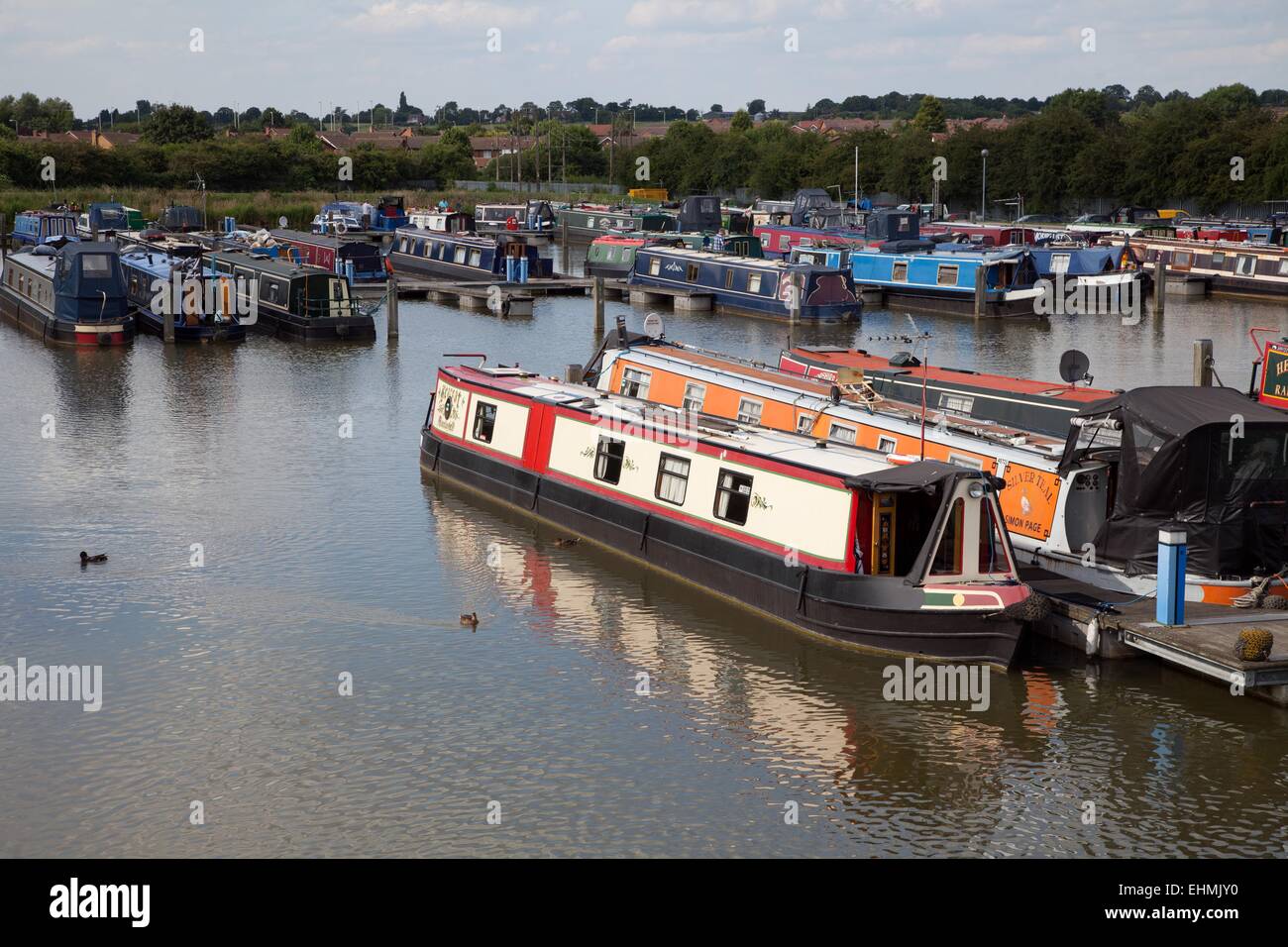 Marina at Coventry Road, Hinckley, Leicestershire, on the Ashby canal