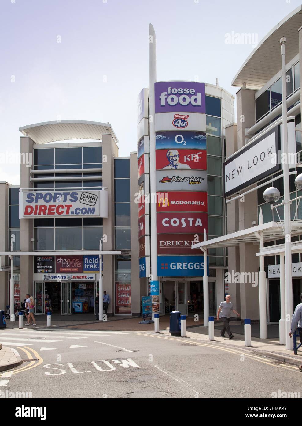 The Fosse shopping park, Leicester Stock Photo