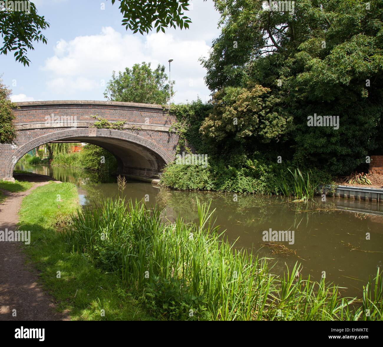 Grand Union Canal on Little Glen Road, Glen Parva, Leicester Stock Photo Alamy