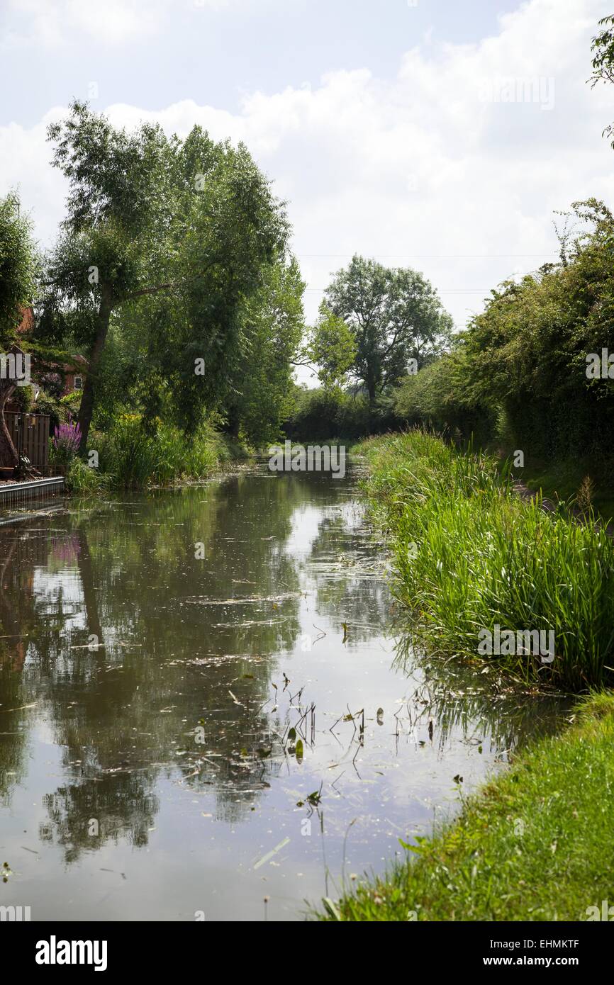 Grand Union Canal on Little Glen Road, Glen Parva, Leicester Stock