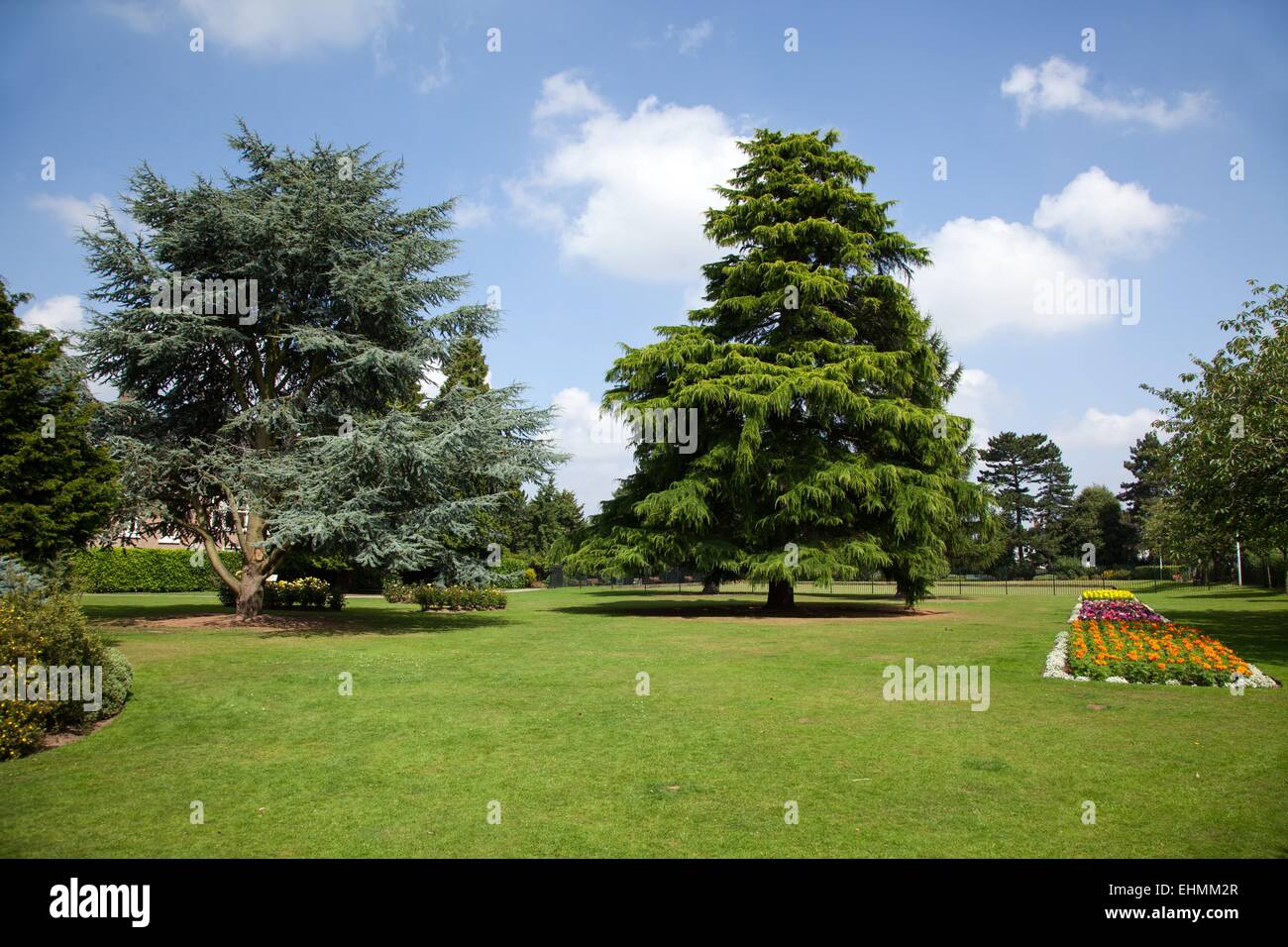 Aylestone Hall Gardens, Leicester, recreational space Stock Photo