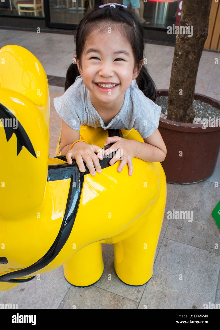 girl smiling play happy relax cute smile Stock Photo