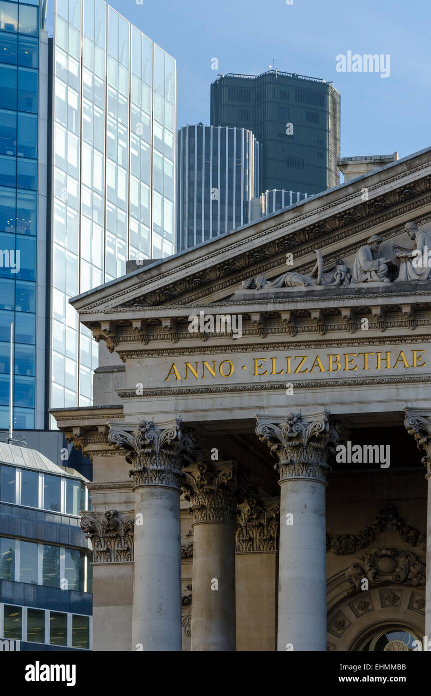 The Royal Exchange, London, UK Stock Photo