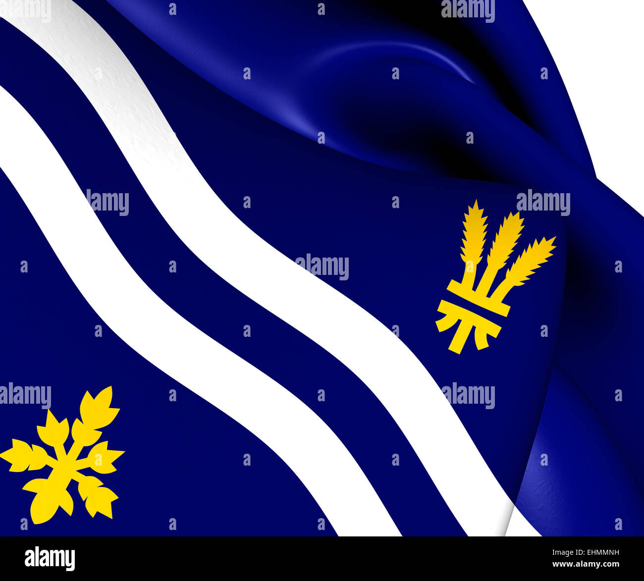 Flag of Oxfordshire. Close Up Stock Photo - Alamy