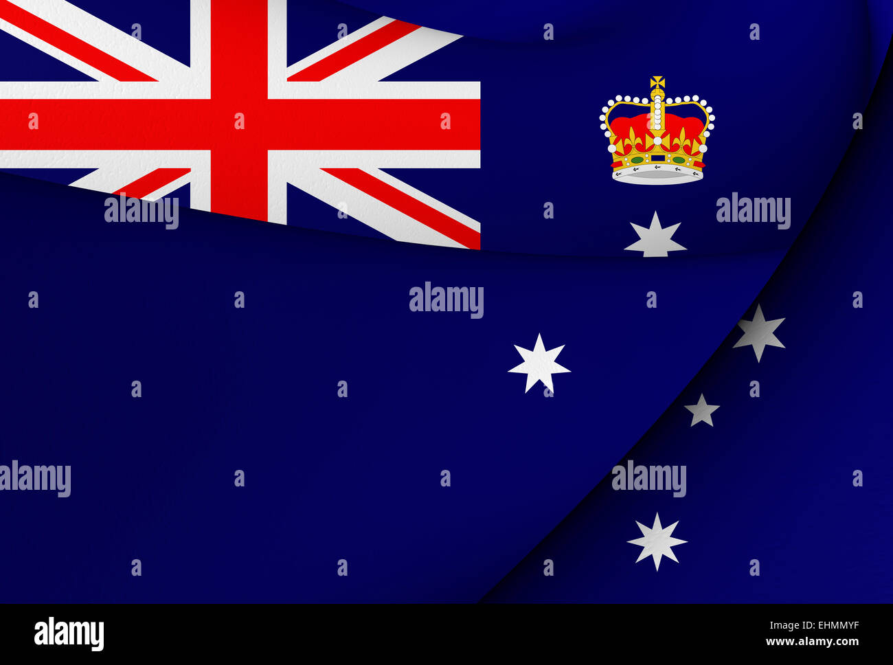 Flag of Victoria, Australia. Close Up Stock Photo Alamy