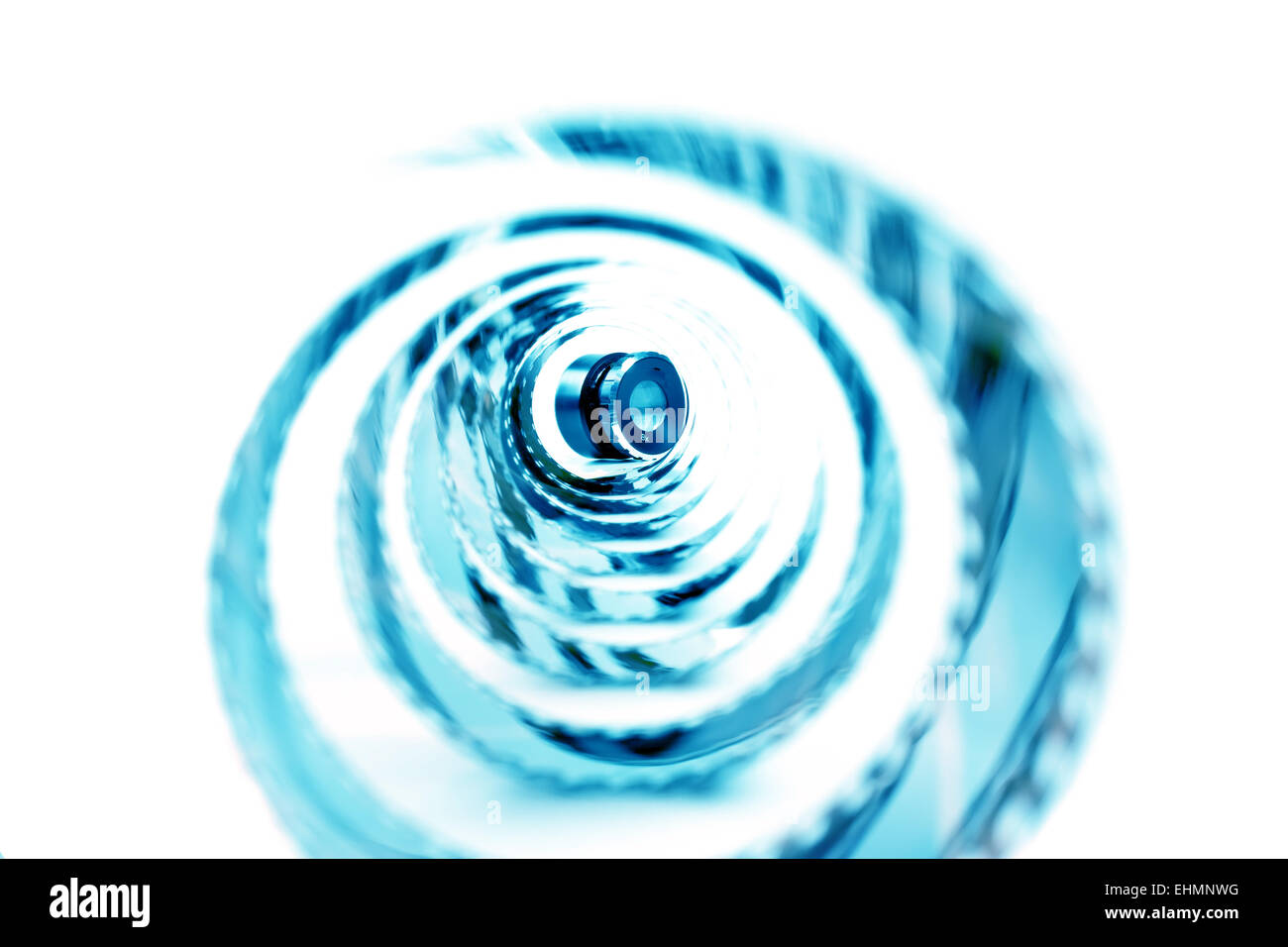 twisted negative film, and Magnifier isolated Stock Photo Alamy