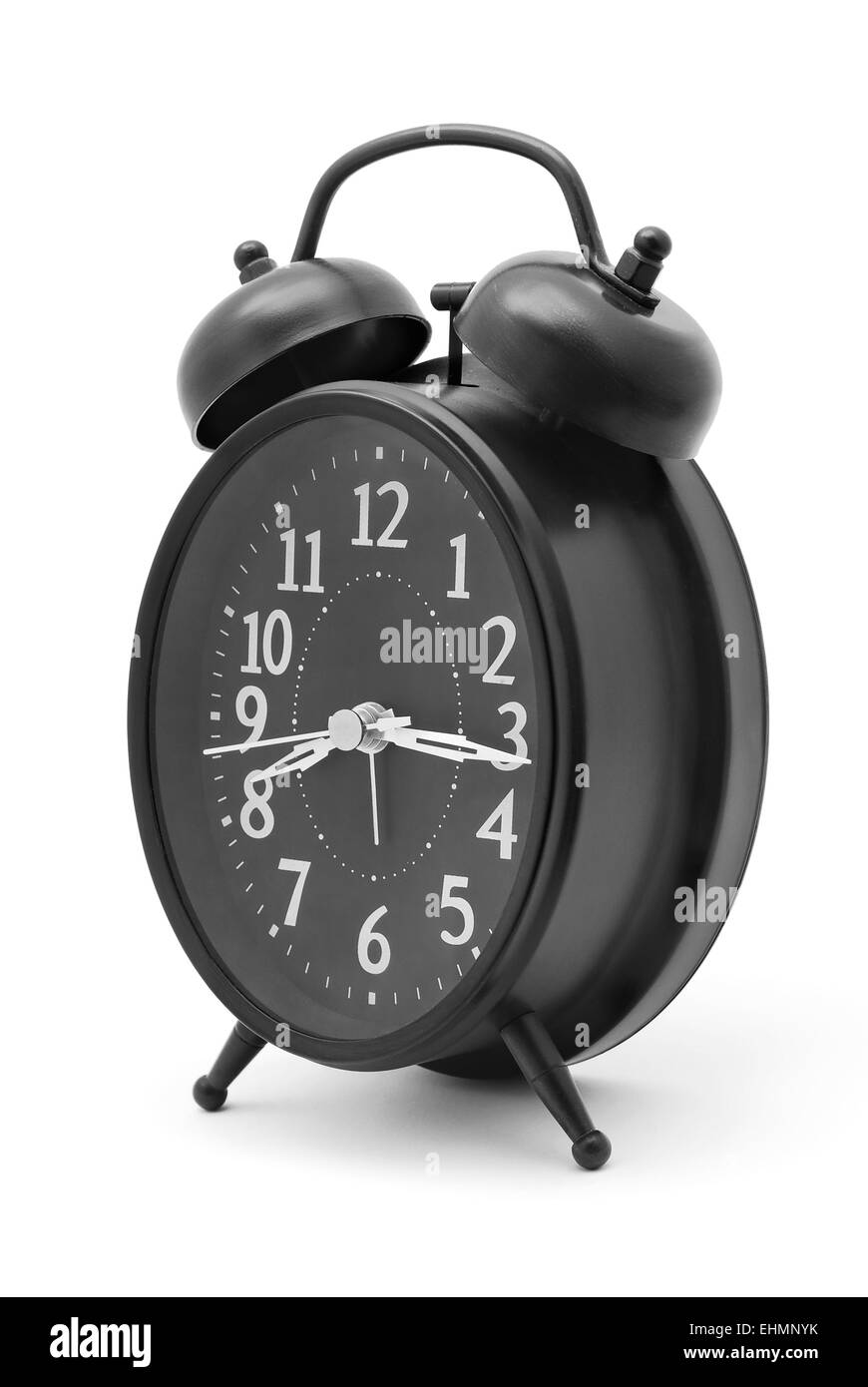 alarm clock on white background Stock Photo - Alamy