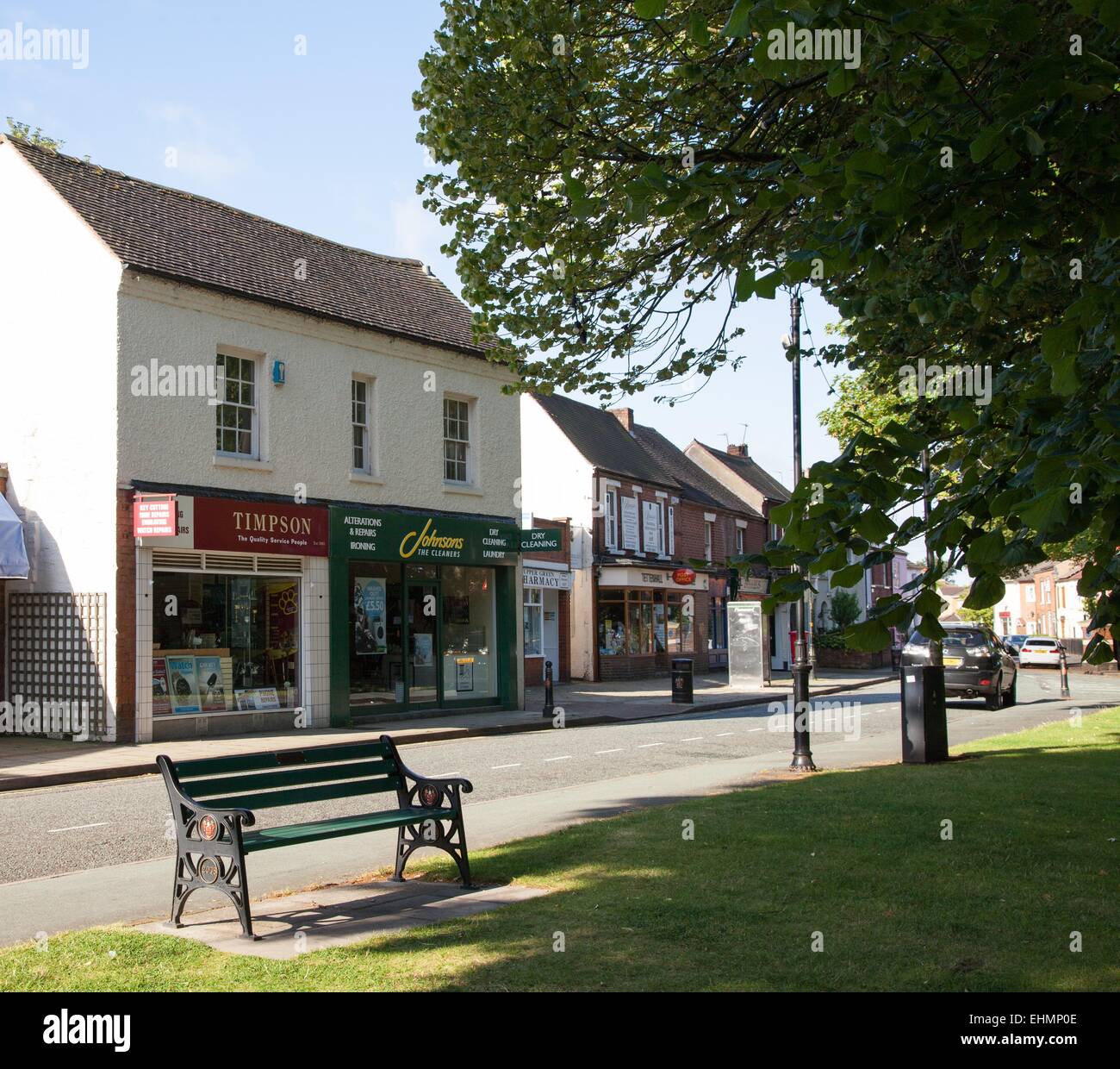 Shops in Tettenhall village centre, Wolverhampton Stock Photo Alamy