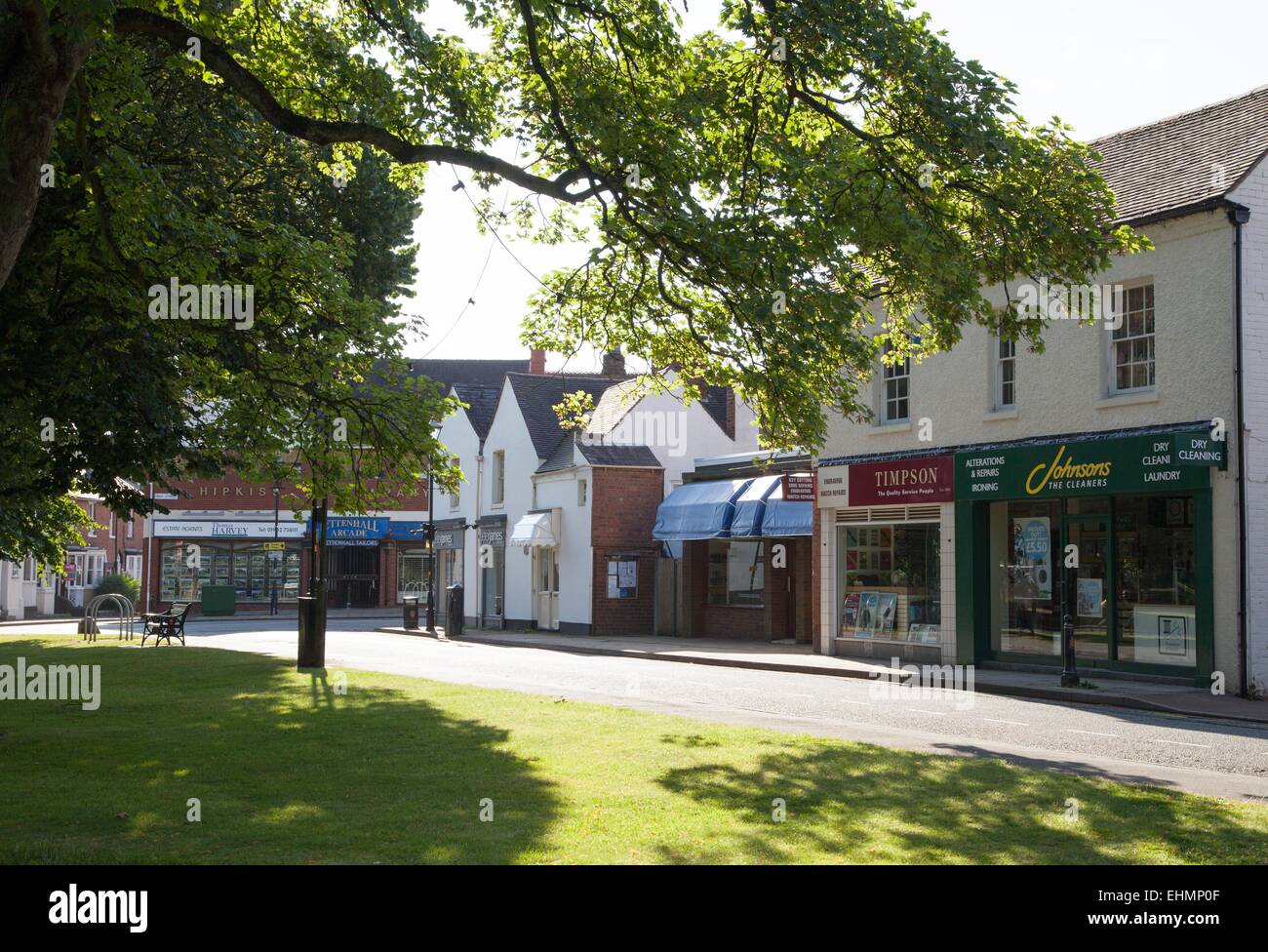 Shops in Tettenhall village centre, Wolverhampton Stock Photo Alamy