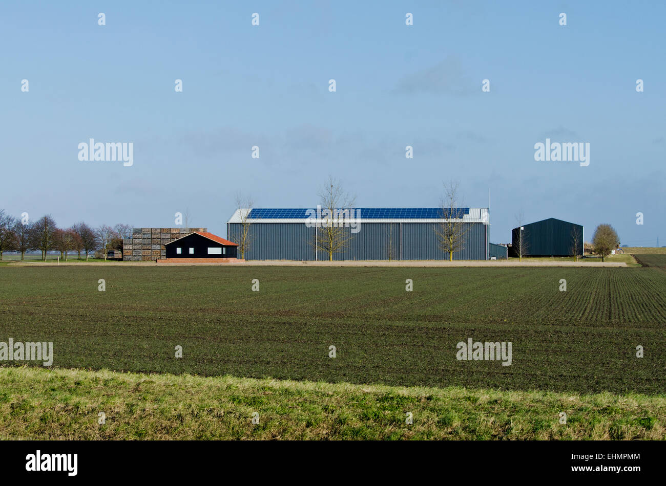 Agricultural buildings Cambridgeshire Stock Photo Alamy