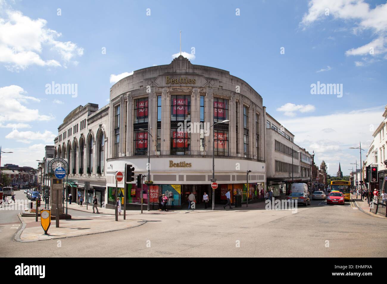Shopping in Wolverhampton City Centre, Beatties department store Stock