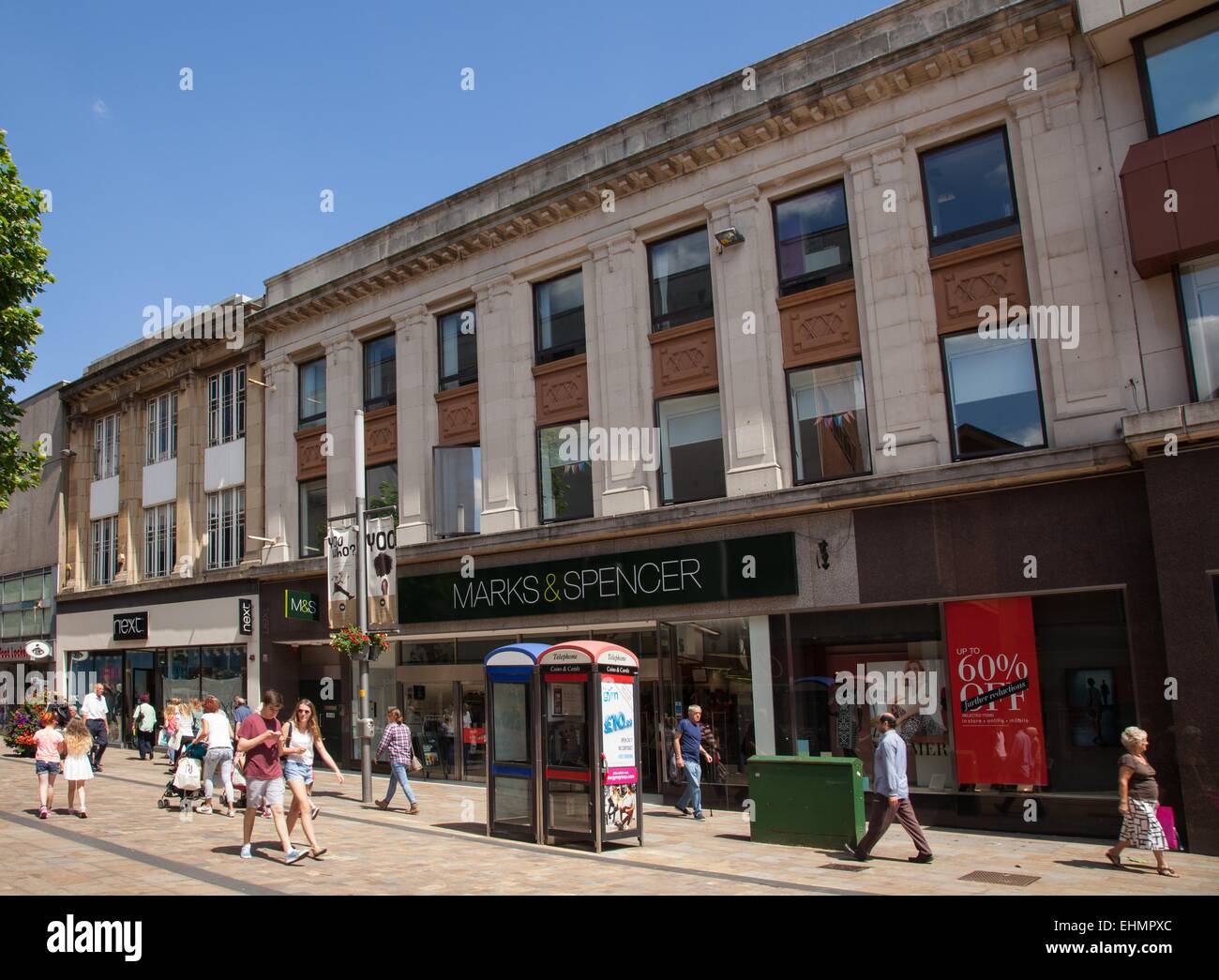 Shopping in Wolverhampton City Centre, Marks Spencer, Next, Boots