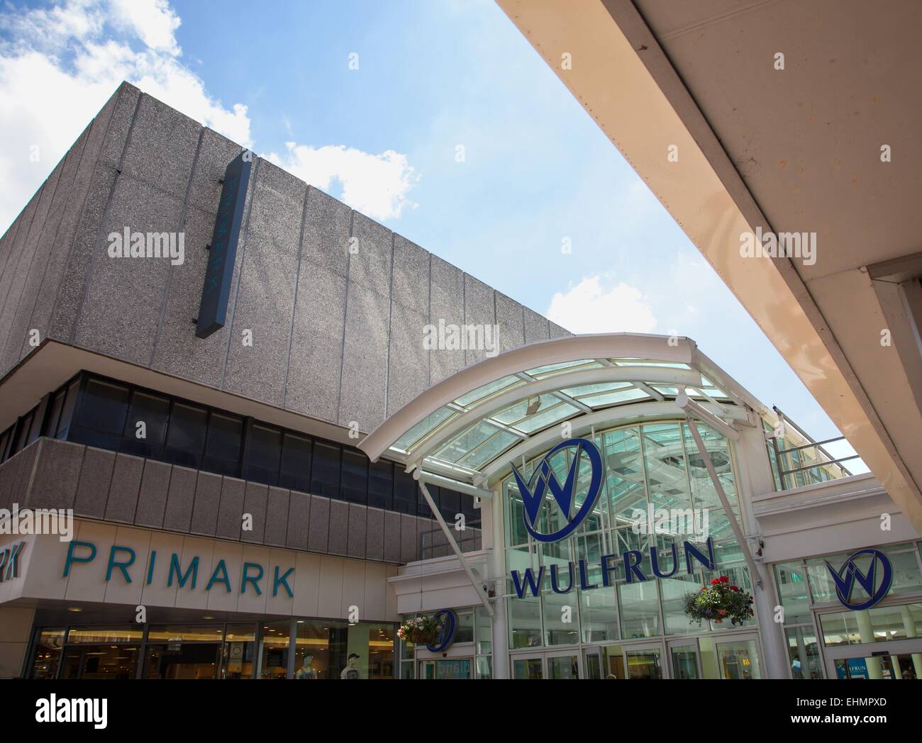 Exterior of the Wulfrun Centre, Wolverhampton, retail shopping centre