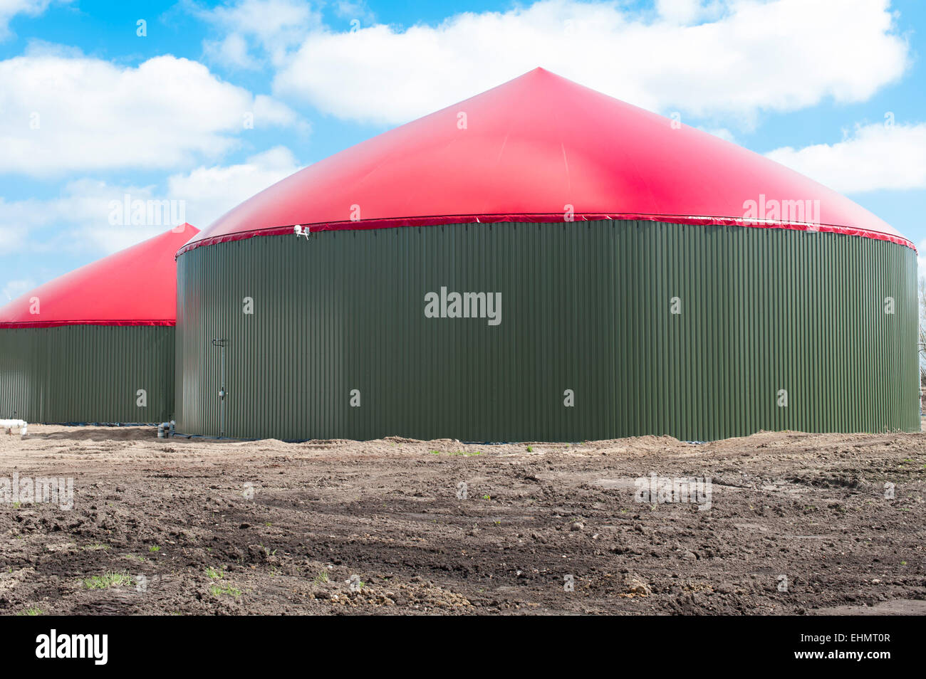 Biogas plant - biogas Stock Photo
