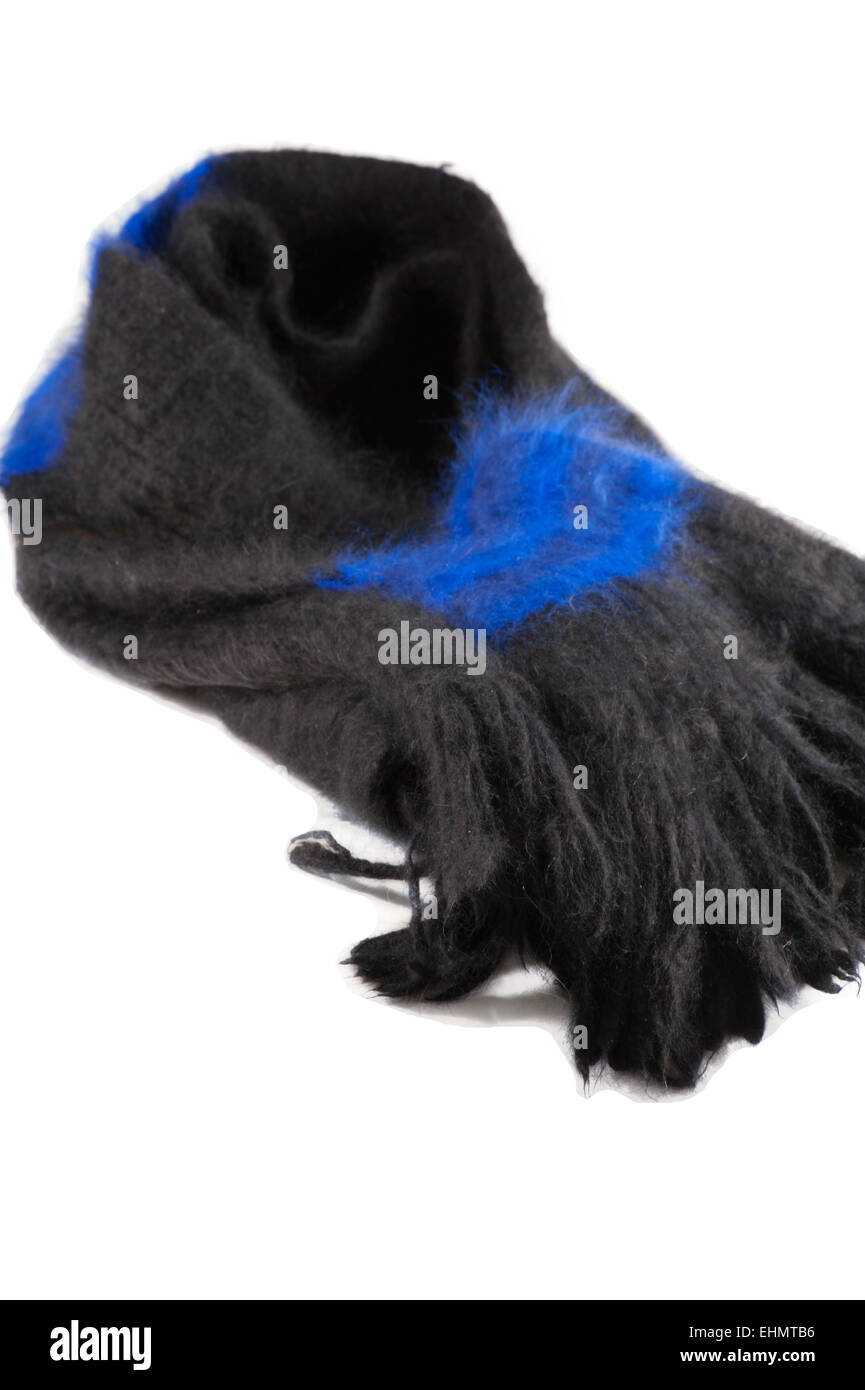 Fluffy angora scarf Stock Photo